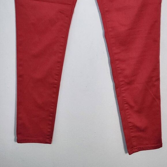 St. John's Bay Coral Pink Skinny Jeans NWT Size 4 Pink Jeans - Picture 4 of 12